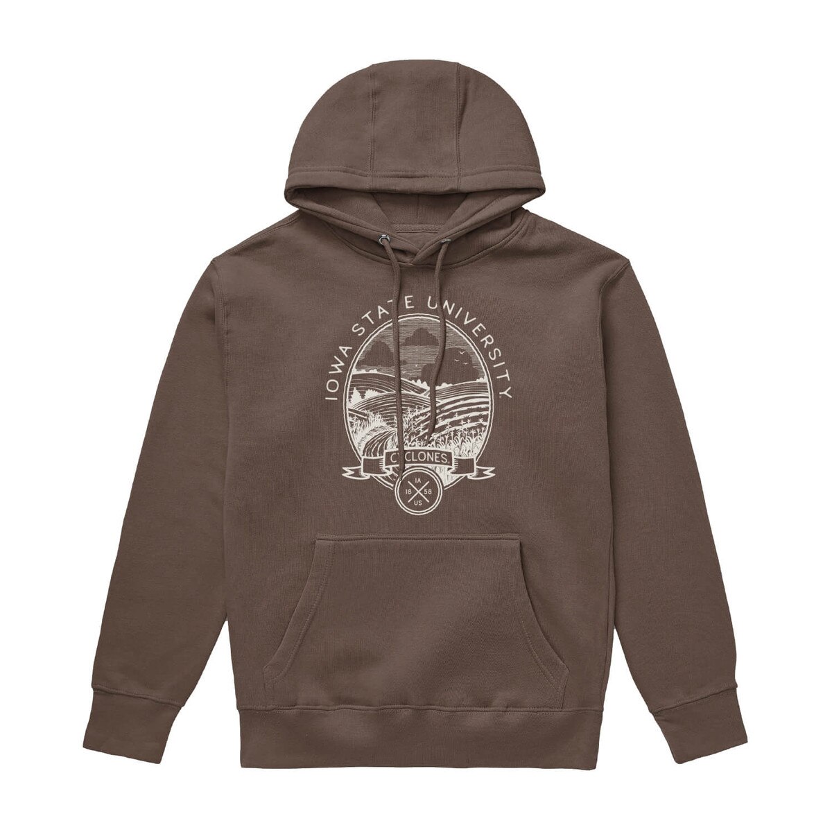 Uscape I-State Brown Frontier Midweight Hooded Sweatshirt vendor image